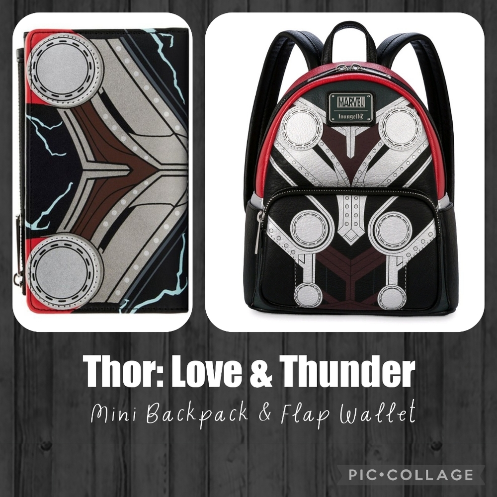 LOUNGEFLY Thor: Love & Thunder Backpack & Flap Wallet